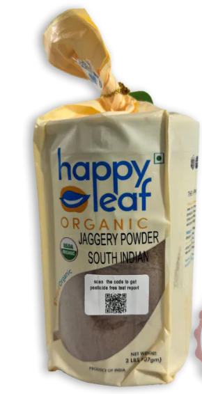 happy leaf ORGANIC JAGGERY POWDER SOUTH INDIAN 2 LBS